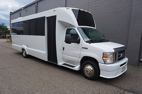 limo bus service exterior