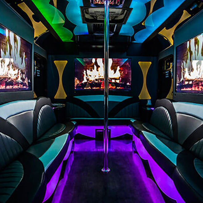 Limo bus Interior